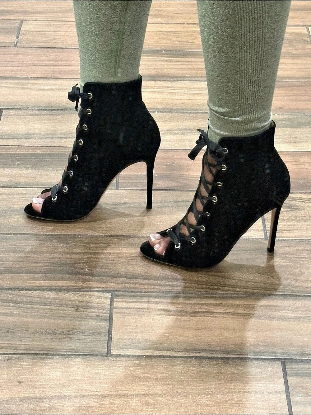 Vintage Gianvitto Rossi Lace up Heels